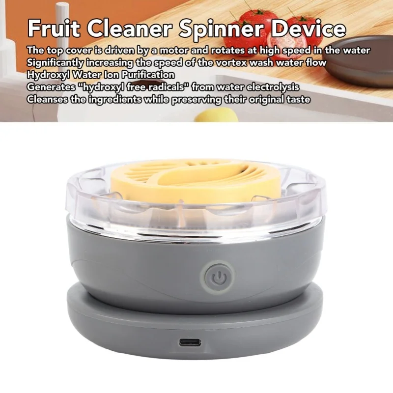 Fruit And Vegetable Washing Machine Powerful Fruit Cleaner Spinner Device For Washing Fruits Vegetables Rice Meat Tableware