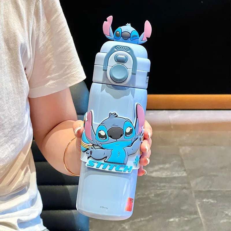 

500 мл стежка термос чашка Zootopia Disney мультфильм Ник Джуди двойная соломенная чашка милый принт студенческая чашка для воды подарки для девочек