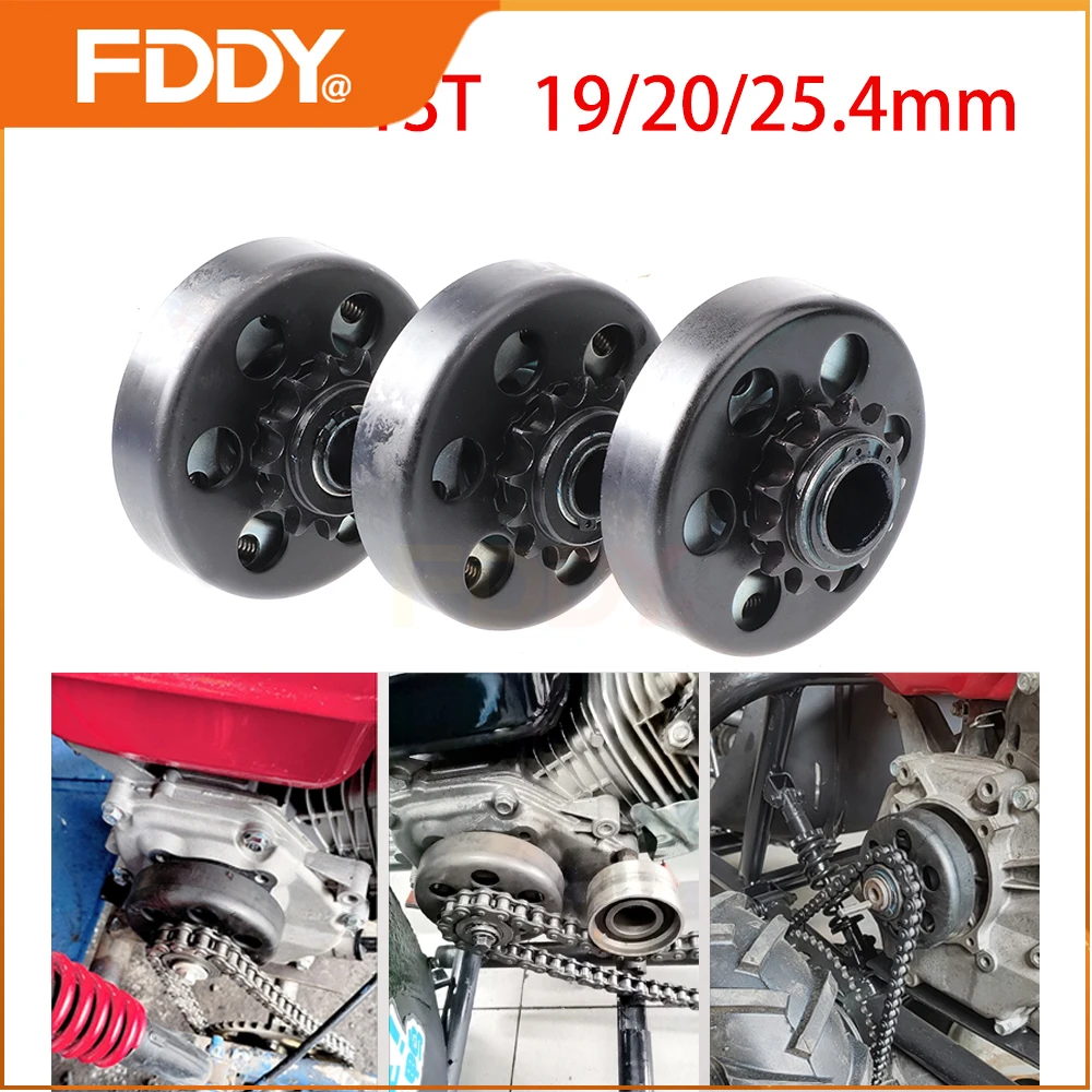 

FDDY 13T Tooth Centrifugal Automatic Clutch 3/4" 20mm 25.4mm 428 Chain For GO Fun trolley Minibike ATV Kart Clutch Drive Sprocke