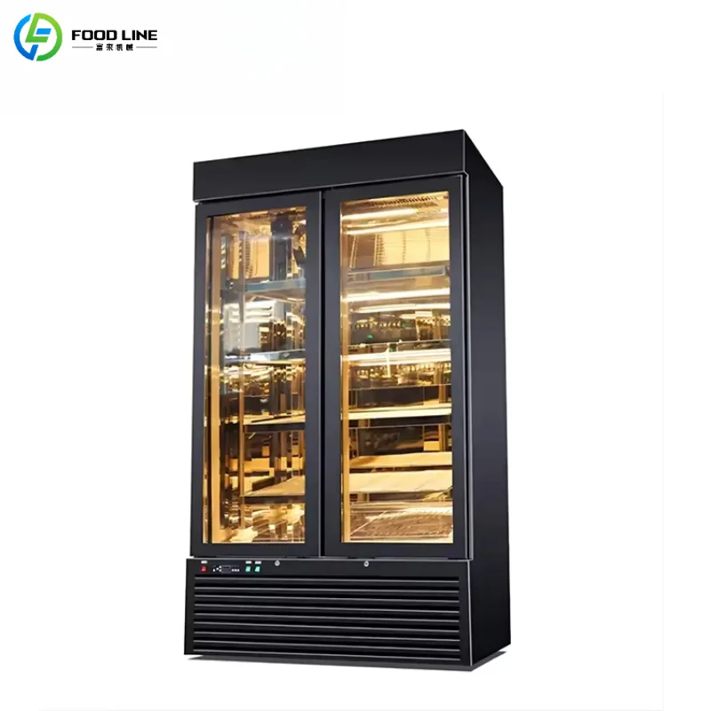 Customized Dry Aging Refrigerator Commercial Kitchen Air Circulation Anti Bacterial Stainless Steel Beef Dry Aging Cabinet