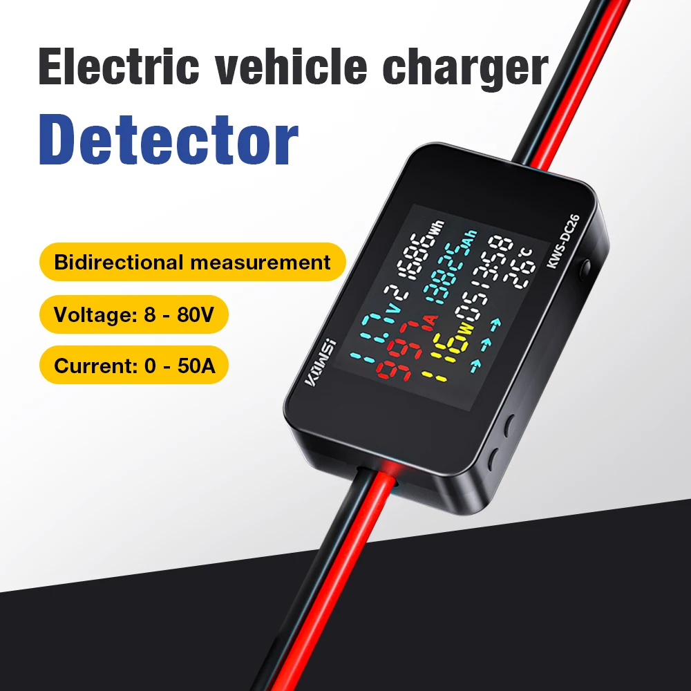 Electric Motorcycle Scooter Battery Charging Tester Charger Analyzer 0-80V Voltage Current Power Test XT60 XT90 Interface