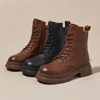 AIYUQI 2026 New Boots Female Large Size Non-slip Women's Snow Boots Genuine Leather Warm Women Ankle Boots and Short Boot - Image 2