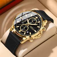 CRRJU Mens Watches Top Brand Silicone Strap Sports Waterproof Quartz Military Wristwatch Relogio Masculino