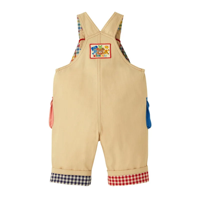 Children\'s Casual Overalls Cartoon Bear Letters Embroidered Jeans Pants Suspenders Trousers Japan Kids Clothes Boys Pantalones