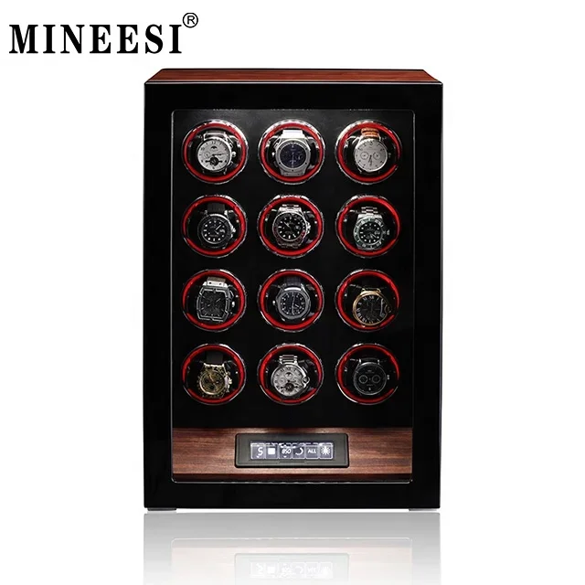 Luxury Wooden Watch Winder 2 4 6 9 12 Watches Storage Box Mechanical Watch Automatic Chainer Home Storage Box