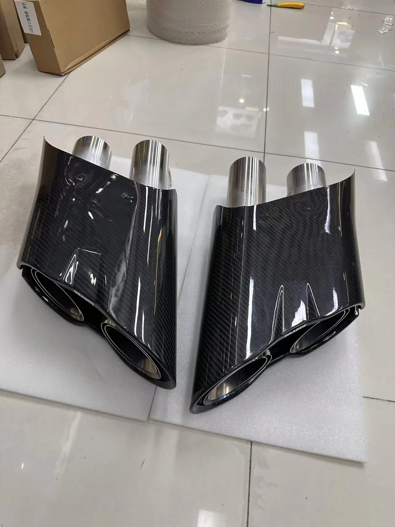 LED Rocket Car Exhaust Tip for Mercedes Benz G-Class W463 W464 G63 G500 a set