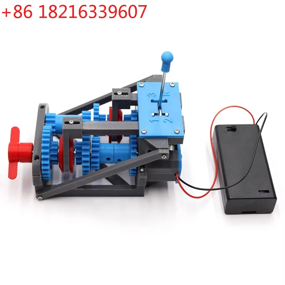 3D Printed Four-speed Automobile Transmission Model Gear Shifting Principle Simulates Mechanical Gear Transmission
