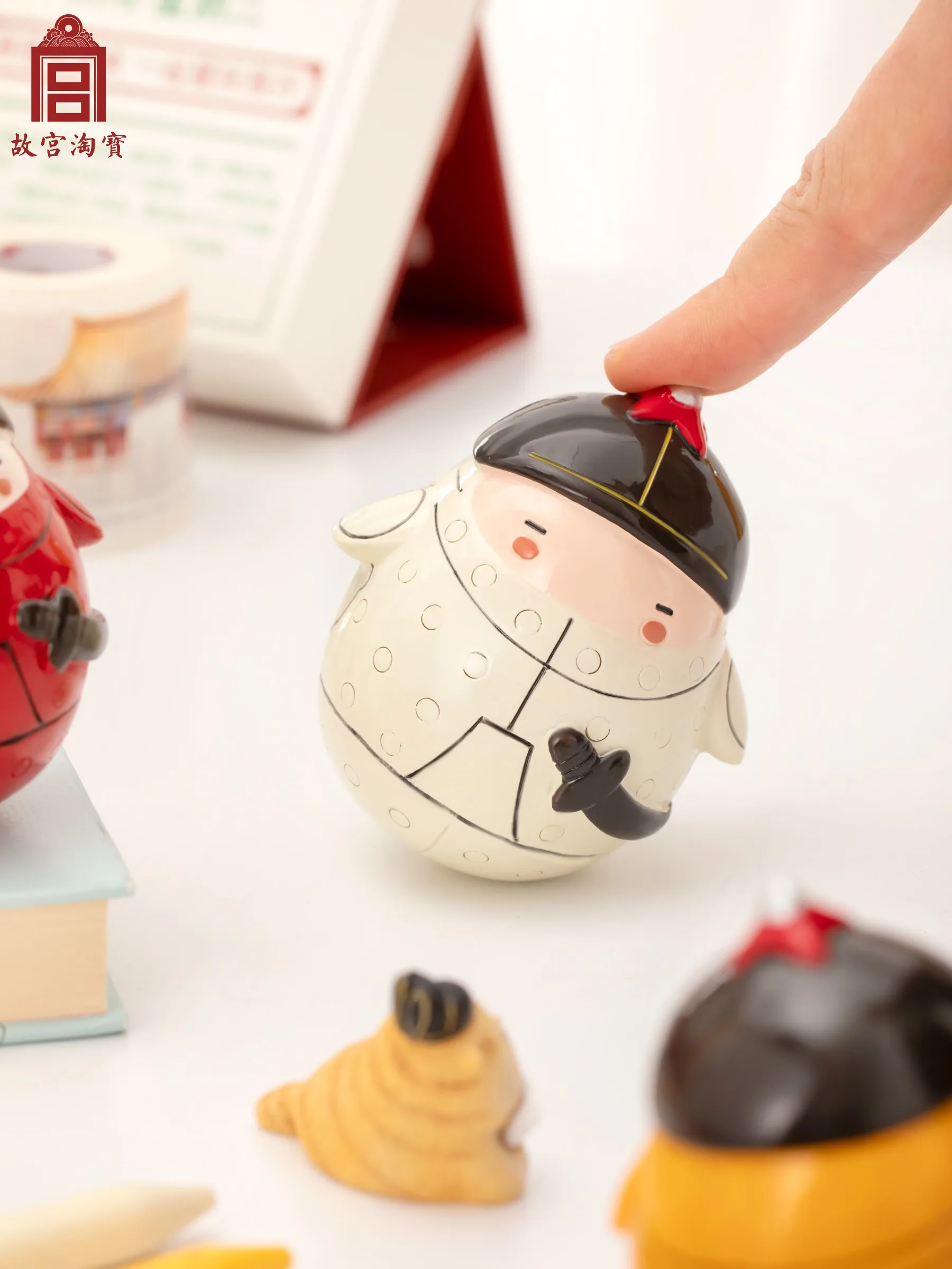 دمية The Eight Banners لتزيين طاولة غير قابلة للتشوه للمدينة المحرمة، هدية عيد ميلاد، هدية ثقافية وإبداعية