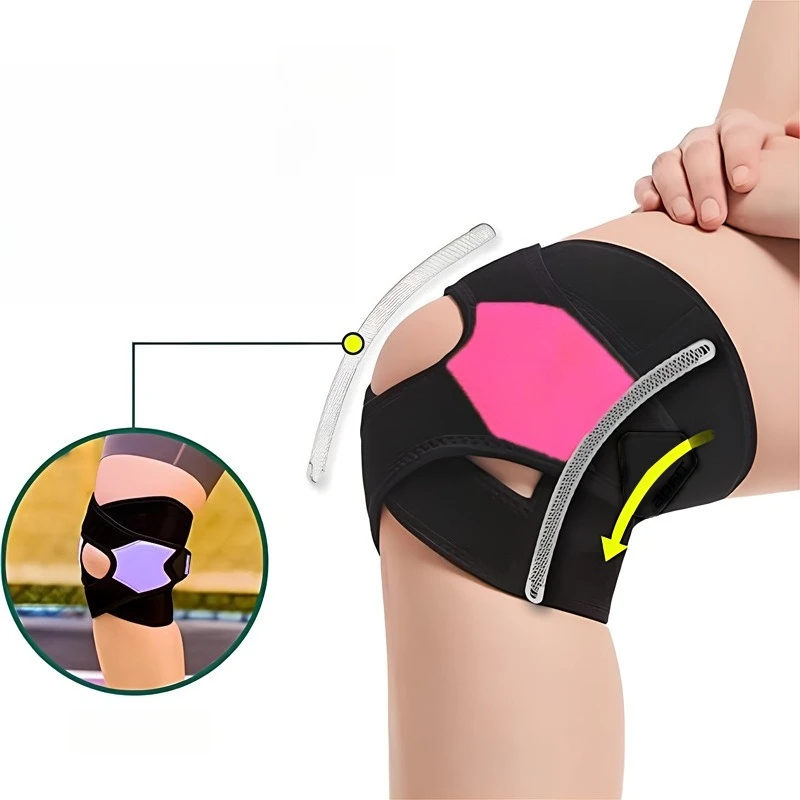 الركبة دعم العظام دعامة الركبة قابل للتعديل مفتوحة الرضفة منصات الركبة معدات الحماية الصالة الرياضية تجريب الرياضة لالتهاب المفاصل آلام المفاصل #1