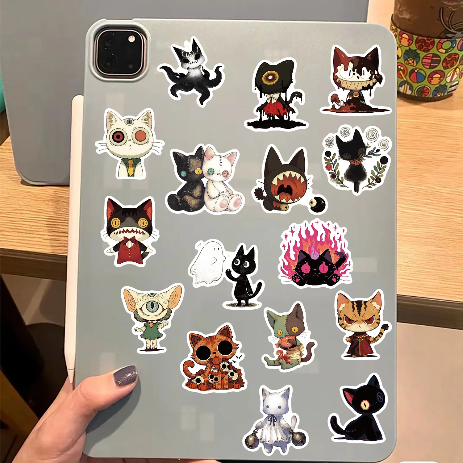 50/100PCS Gothic Raar Kat Graffiti Stickers Decoratieve Gitaar Notebook Bagage DIY Waterdichte Briefpapier Stickers
