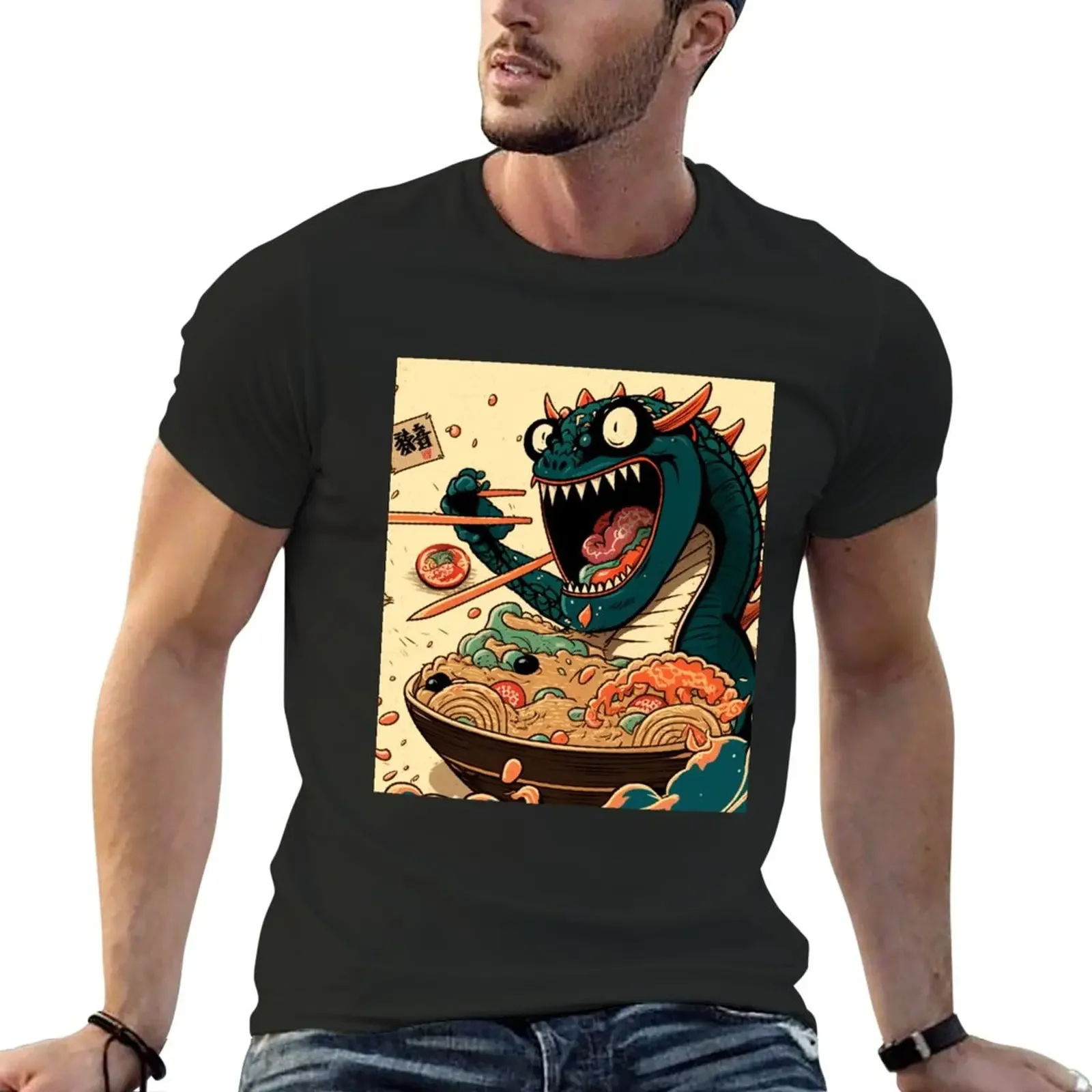 

A Warm and Cozy Touch to Your Wardrobe: Ramen Illustration Design T-Shirt T-shirt short Short t-shirt mens t shirts