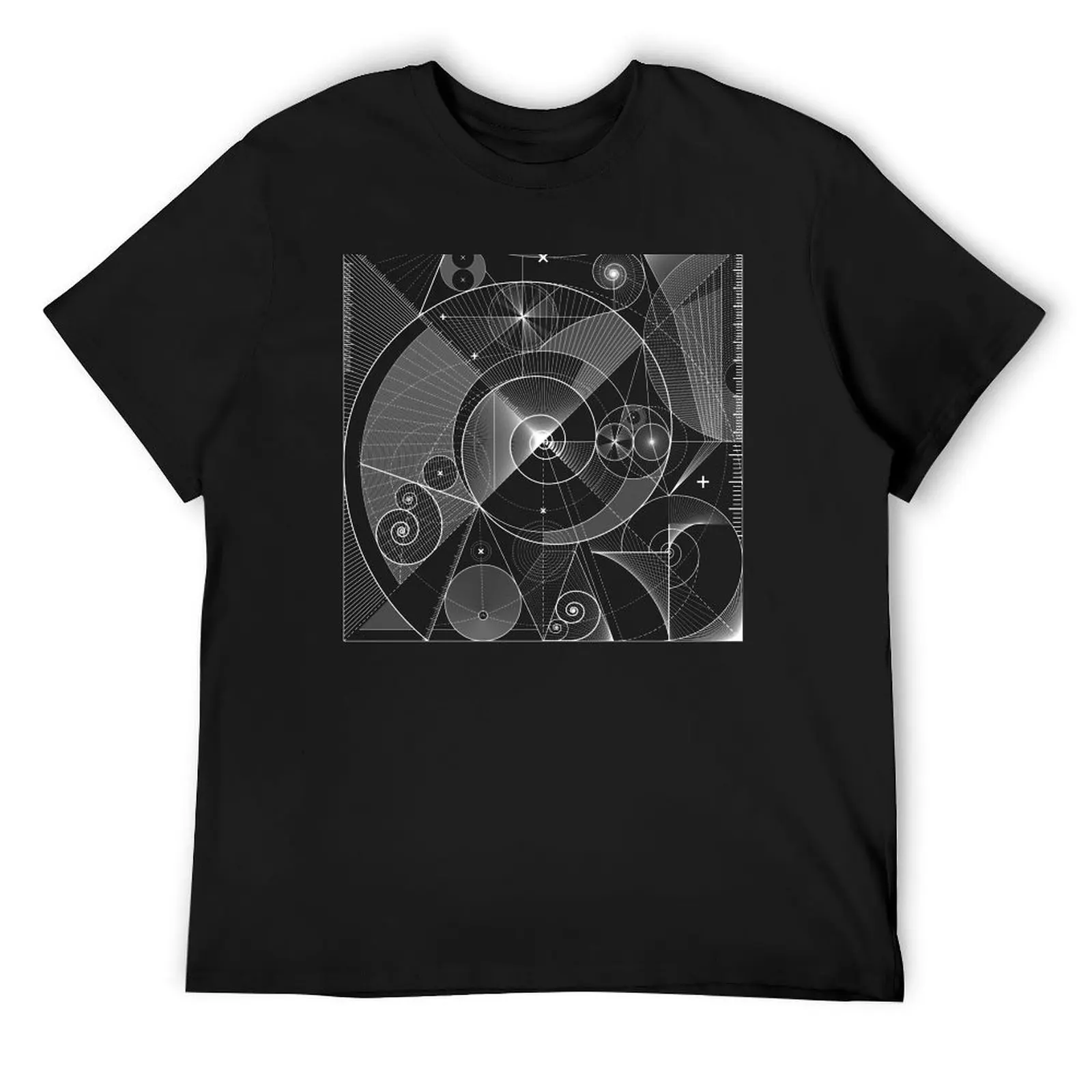 

Fibonacci Sequence, Spiral, Sacred Geometry Design T-Shirt croswit shirt man hippie clothes men clothes