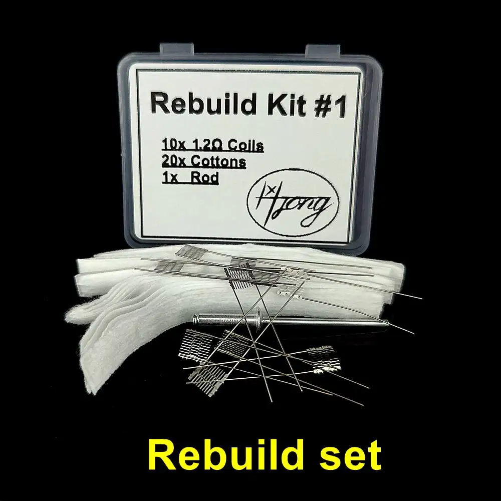 Kit de reconstruction d\'origine Hong pour GTX, décent burn, OXVA, Xlim V2, XROS, kit d\'outils de réparation de bricolage, tête de bobine de fil 5/1