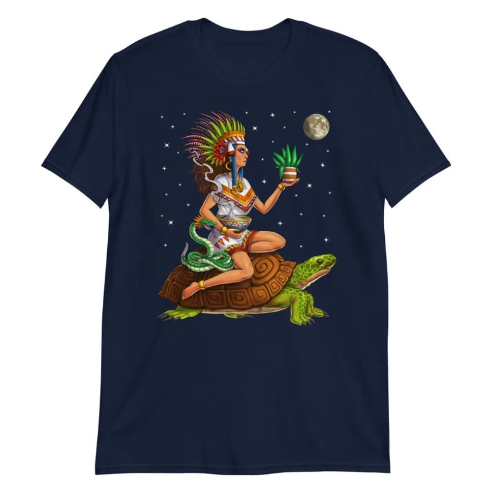 Aztec Goddesses Mayan Mythological Shirts Aztec Gods Ancient Mayan Men's and Women's Cotton TeeTops Mexican Indigenous Clothing