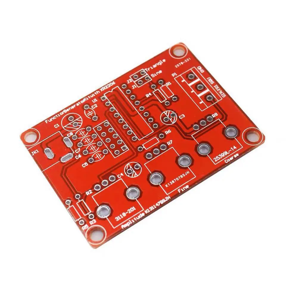 XR2206 High Precision Function Generator DIY Kit with Case 2206CP Sine Square Triangle Wave for Electronics Lab