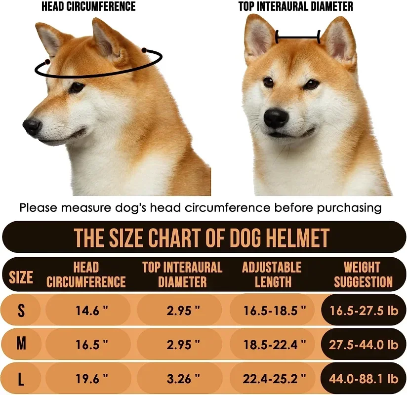 Dog Helmet Small Dogs Pet Motorcycle Helmet Hat with Ear Holes Sport Dog Hard Hat Outdoor Bike Doggy Cap for Dogs and Cat