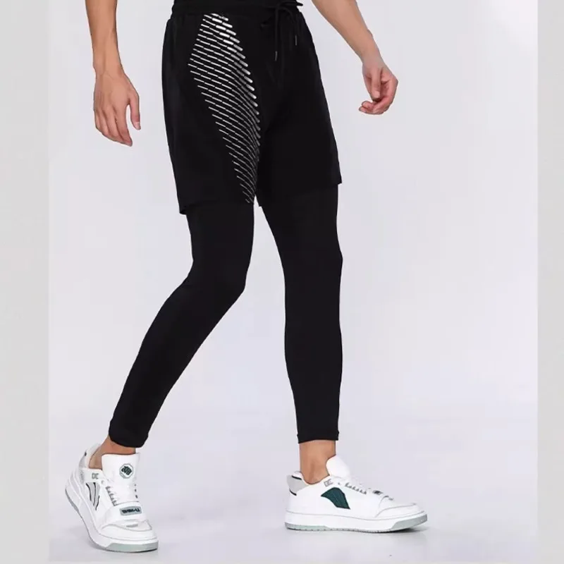 

Fitness clothes, men's sportswear, summer running equipment, professional morning running clothes, cycling, tight training, quic