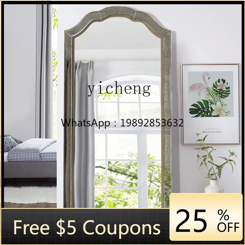 

UU bedroom cloakroom retro dressing mirror living room wall decoration clothing store simple fitting mirror