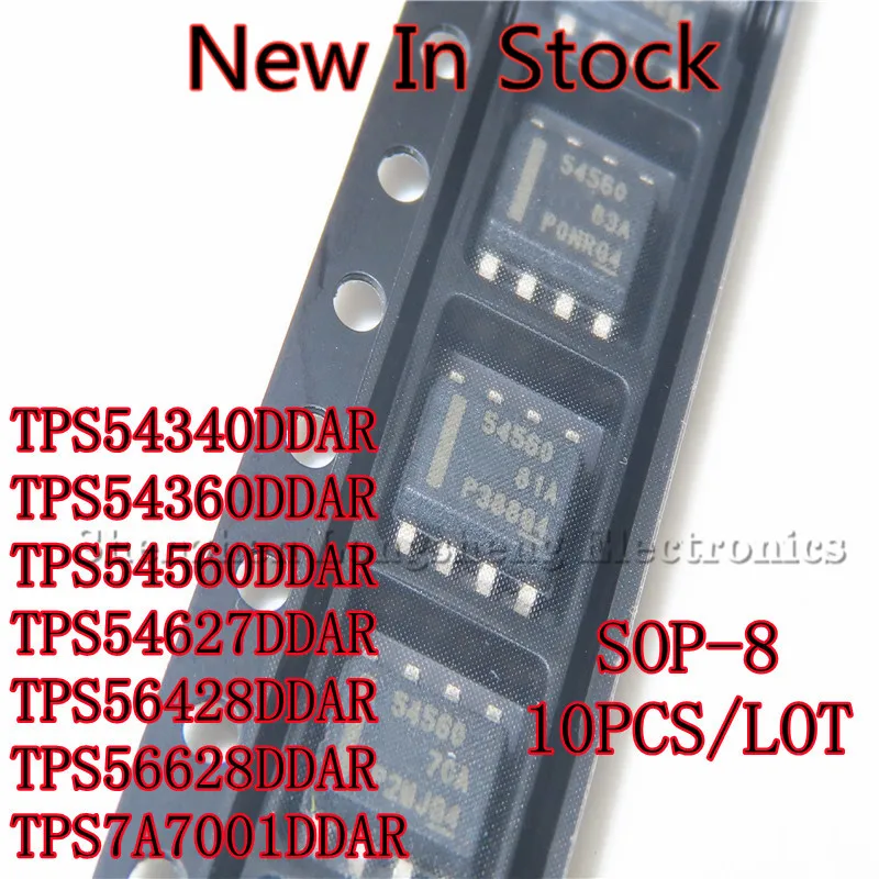 10 sztuk/partia TPS54340DDAR TPS54360 TPS54560 TPS54627 TPS56428 TPS56628 TPS7A7001 SOP-8 SMD regulator przełączający IC