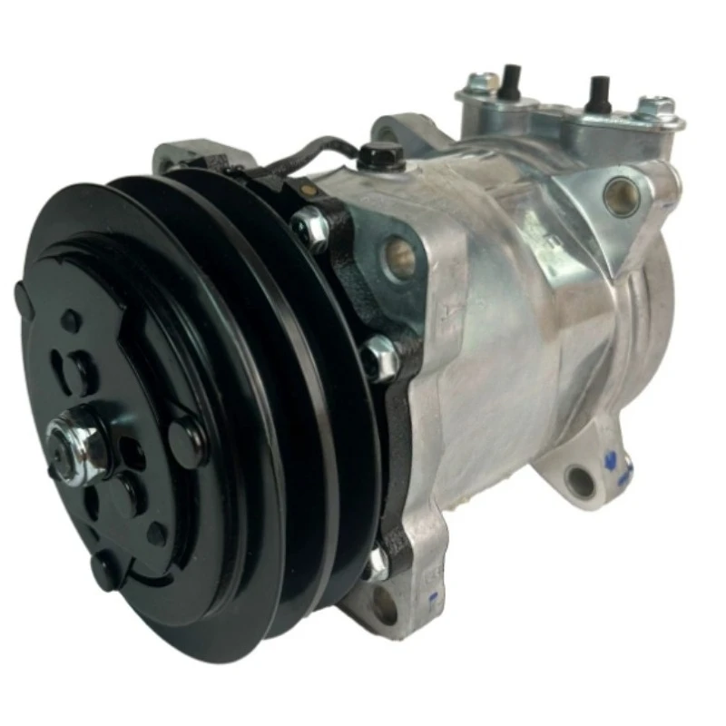 50CN 850H 855N 856 870H Loader AC Compressor, 12V/24V Air Conditioner Pump for Wheel Loader Excavator, A/C Compressor