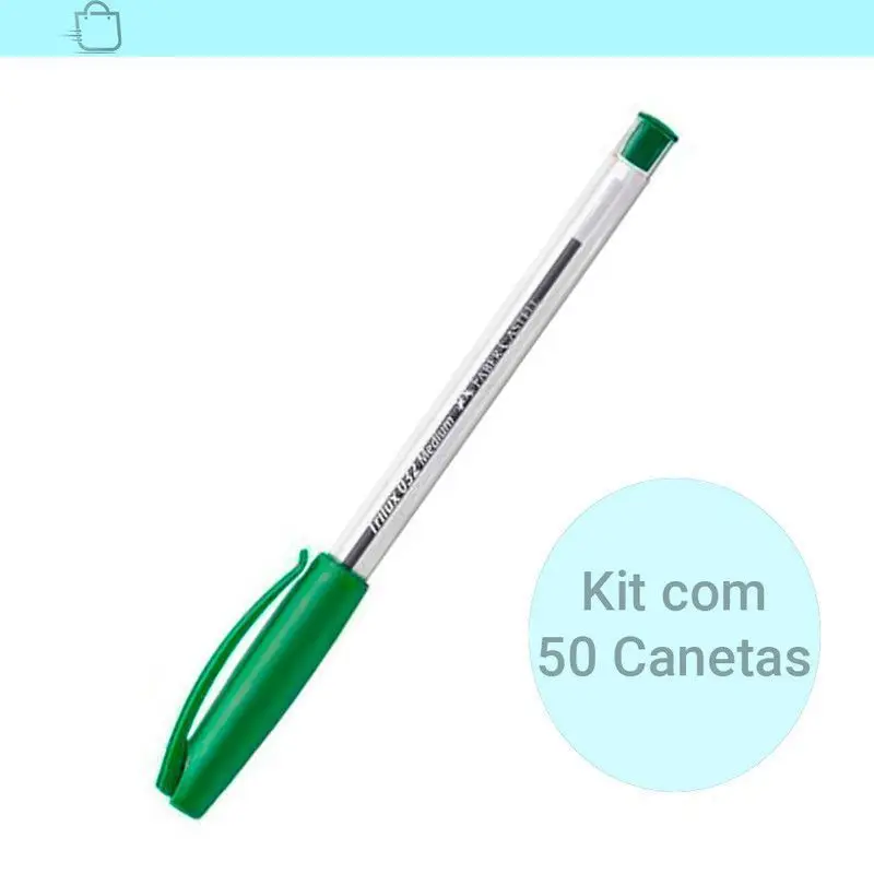 Green Pen Trilux 032 Medium Faber Castell 50 Units