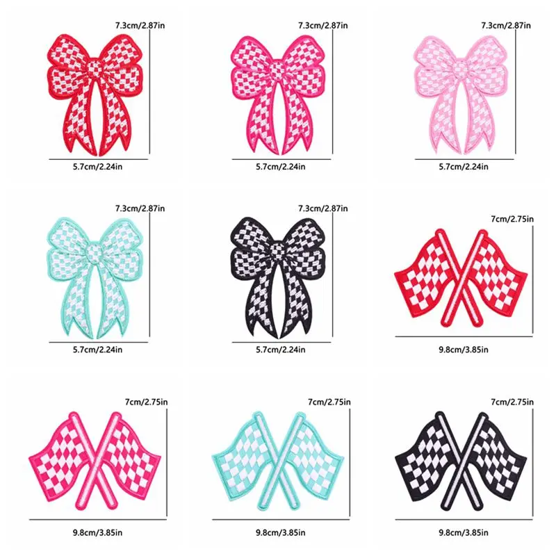 10PCS Wholesale Iron On Patches On Clothes Humorous Slogan Letter Patch Cartoon Heart Embroidered Patches for Clothing Appliques