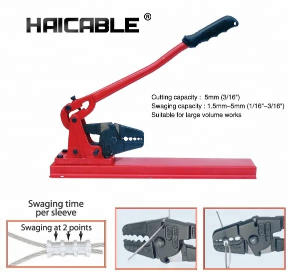 Wire Rope Crimping HL-800D Multi-Functional Swaging Tools in stock