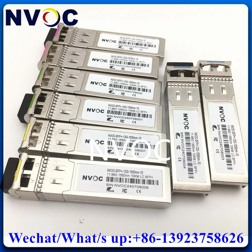 Imagem -06 - Módulo Ótico Duplo do Transceptor da Fibra para o Sistema de Cwdm 12g 12701610nm 4k Sfp Mais Cwdm 10km Dulex Lcupc