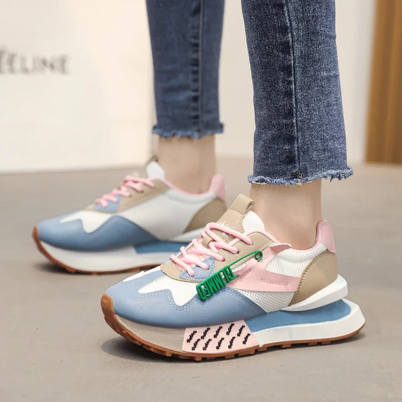 Sneaker Luxury Woman Fashion Sport Sneakers Woman Quality Platform Shoes Jogging Tennis Female Casual Walking Shoes For Women