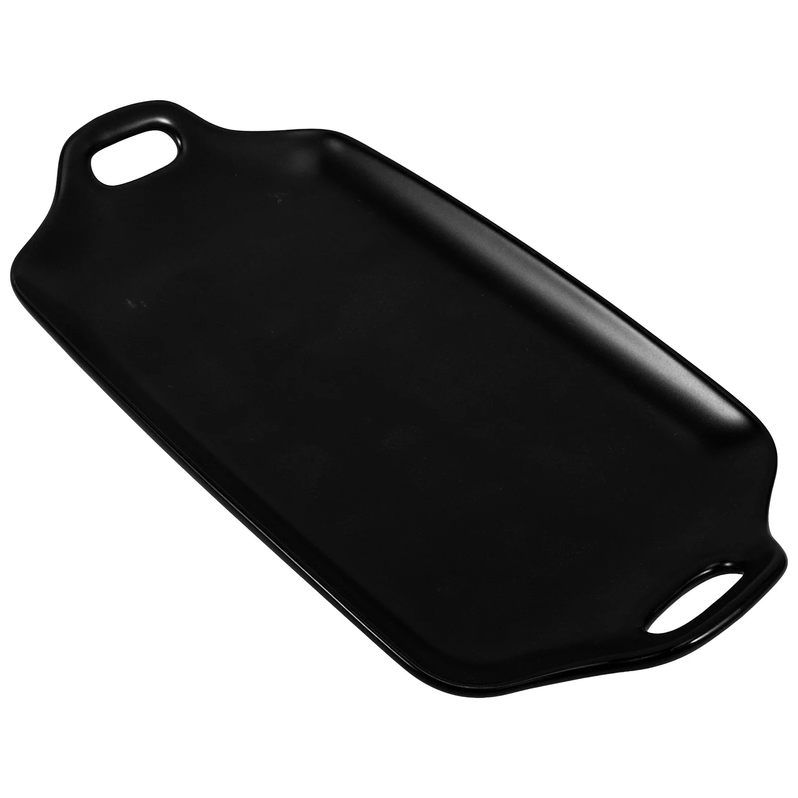 

Ceramic Baking Pan Nonstick Porcelain Food Grade Safe Microwave Ovenware Tray Black Heat Resistant Smooth Edges Easy