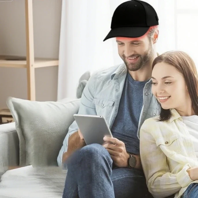 Двухрежимная шапочка для терапии красным/NIR для роста волос — снимает напряжение и способствует более густым волос за 10-минутными возможностями на каждый день Двухрежимная шапочка для терапии красным/NIR для роста волос — снимает напряжение и способствует более густым волос за 10-минутными возможностями на каждый день