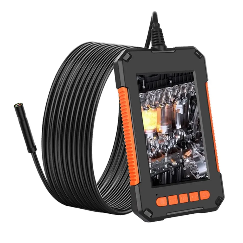 Mini Waterproof Cable Inspection HD1080P Camera 8MM USB Endoscope Borescope 8 Led Lights 4.3 Screen 2/5/10M Options