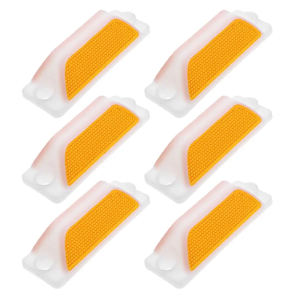 6 Pcs Delineator Driveway Reflectors on Poles Bump Marker Trapezoidal Lane Identification Directional Light Barrier