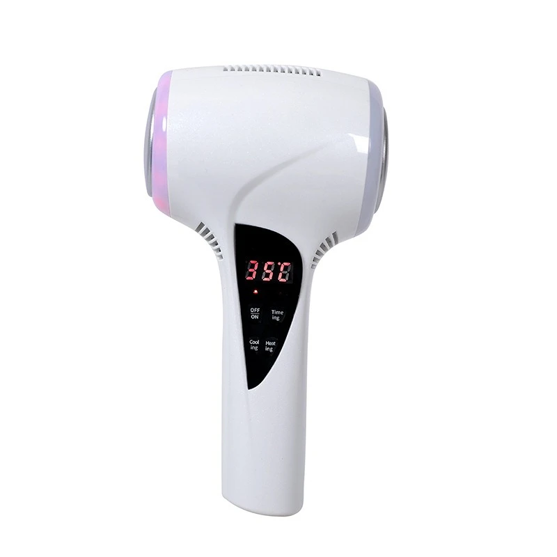 Red and blue light cold and hot hammer LCD hot compress introduction device, soothing ice therapy device