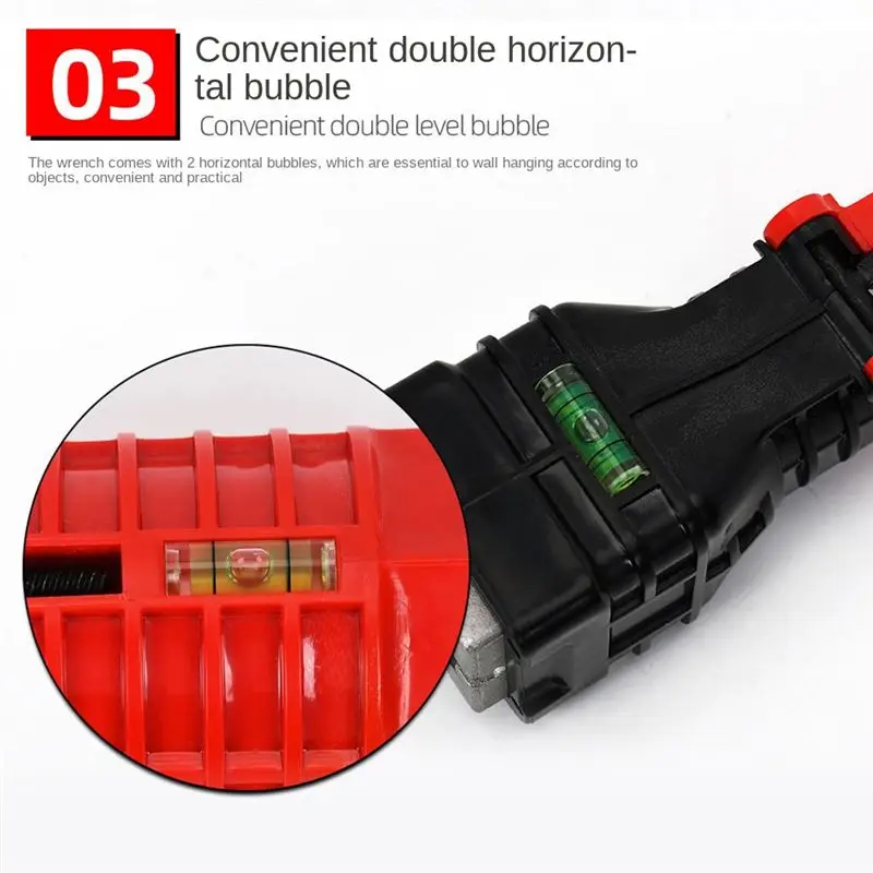 maiABIY 18 in 1 Bathroom Pipe Wrench Faucet and Sink Installer Tool Multifunction Faucet Wrench Tool Plumbing Tool
