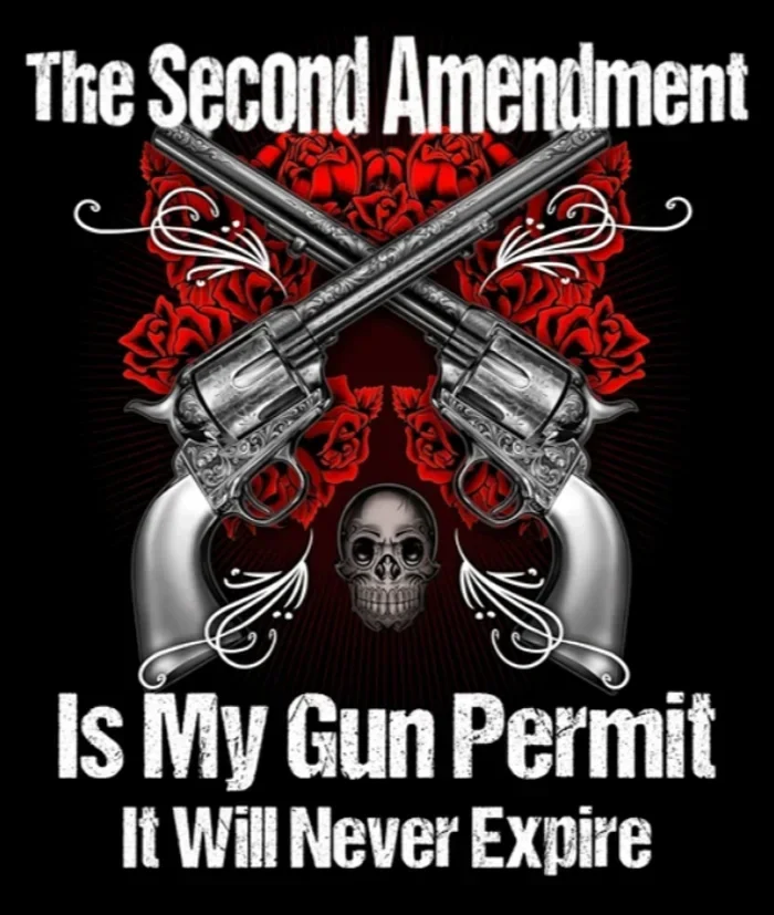 

My Gun Permit Will Never Expire Gun Rights 2nd Amendment T-Shirt 100% Cotton O-Neck Short Sleeve Casual Mens T-shirt Size S-3XL