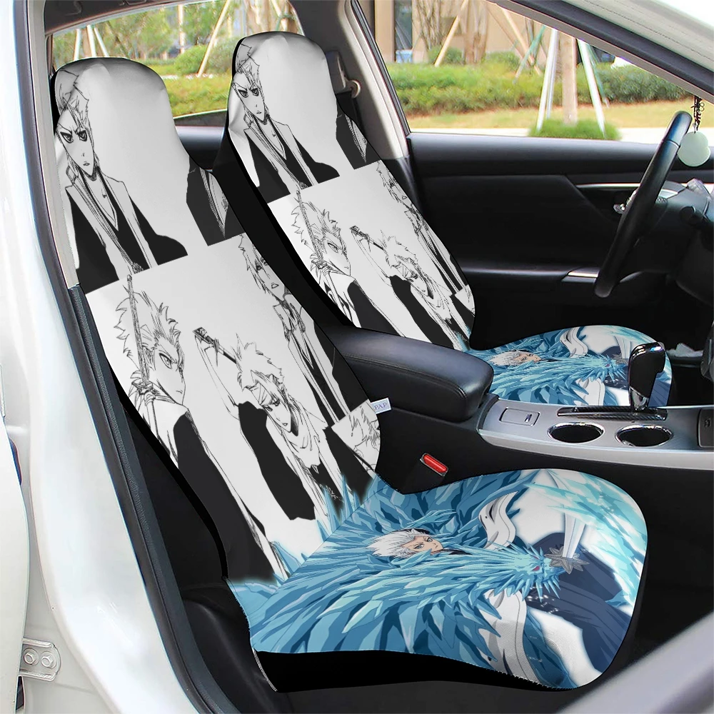 

Toshiro Hitsugaya car accessories Front Seat Covers Set of 2 for Vehicle Car SUV Truck Van Seat Protector Accessory Deco