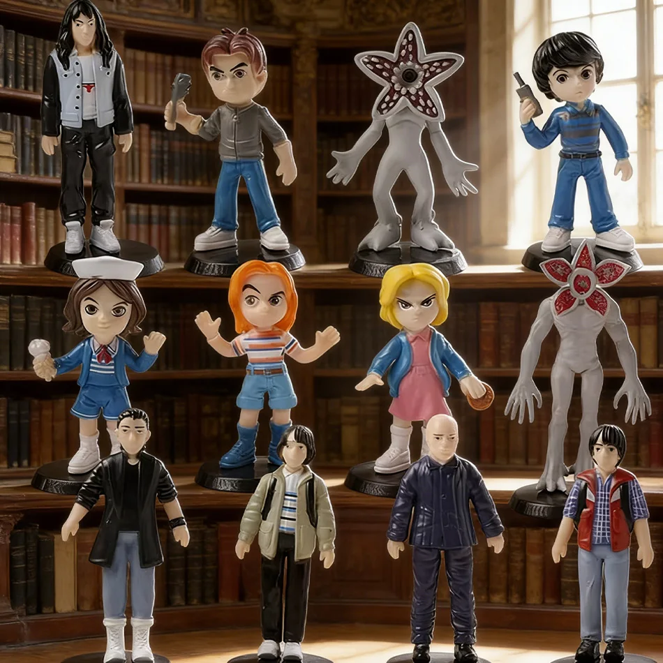 Nuevo 12 unids/set Strangered Things Stranger TV figura Steve Monster figuras en bolsas muñecas de PVC decoración de escritorio regalos