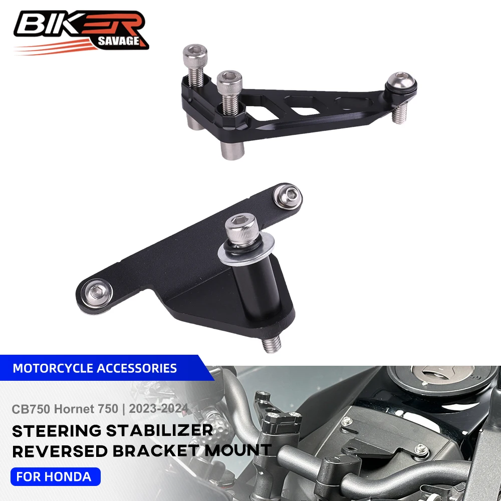 

For Honda Hornet 750 Steering Stabilize Damper Mount Bracket CB750 2023+ Linear Steering Damper Stabilizer Reverse Safety Holder