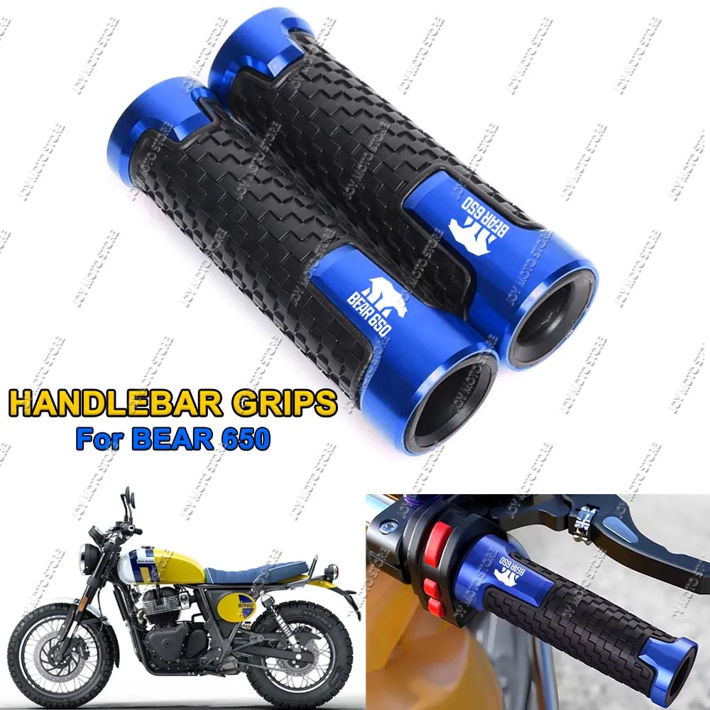 

For Bear 650 bear 650 Motorcycle CNC Handlebar Grips Anti-Slip Handle Bar