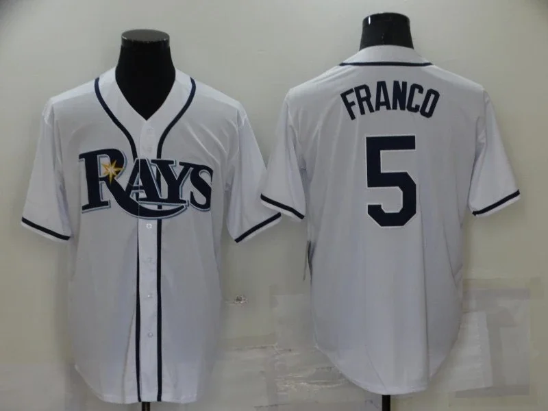 New Baseball Jerseys America RAYS #5 FRANCO Jersey Personalized Your Name Any Number All Stitched Us Size