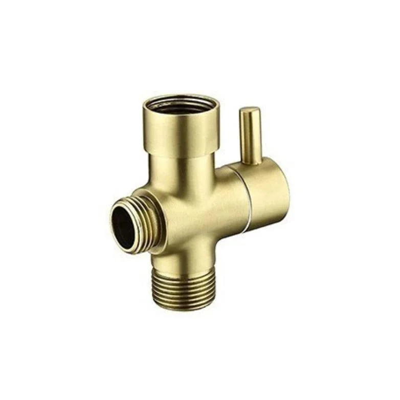 

G1/2 brushed gold Faucet Water Dispenser Water Divider Three-Way diverter Shower Faucet Valve Adapter Hot Cold Water Switch