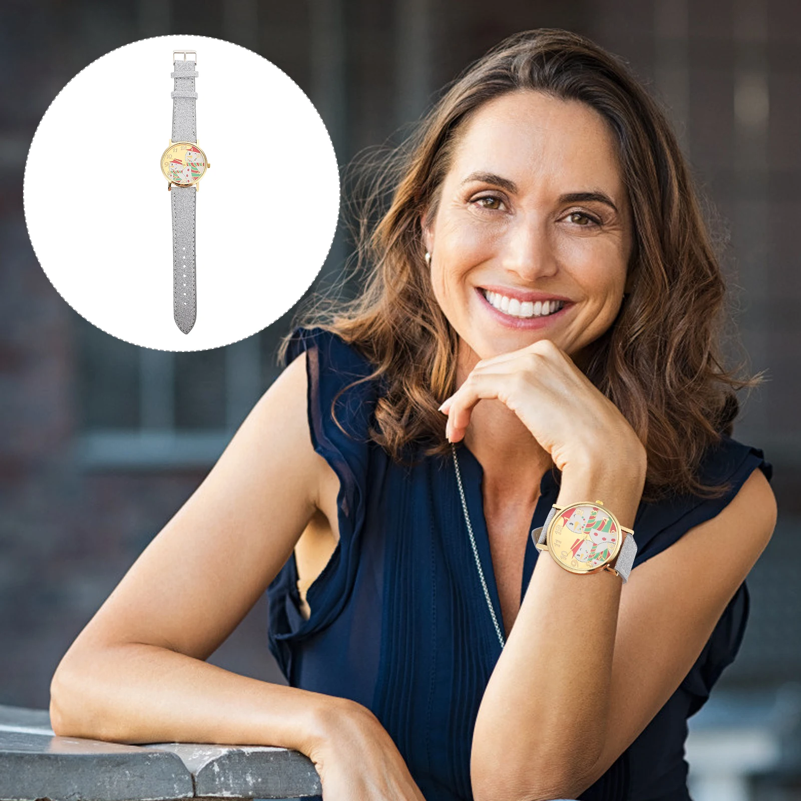 

Children's Watch Christmas Design Kid Watches Kids Gifts Cartoon Lovely for Ladies Student