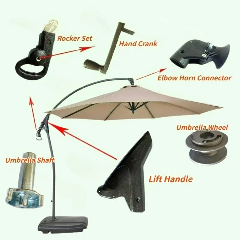 Spare parts for outdoor Sunshade Sun Umbrella