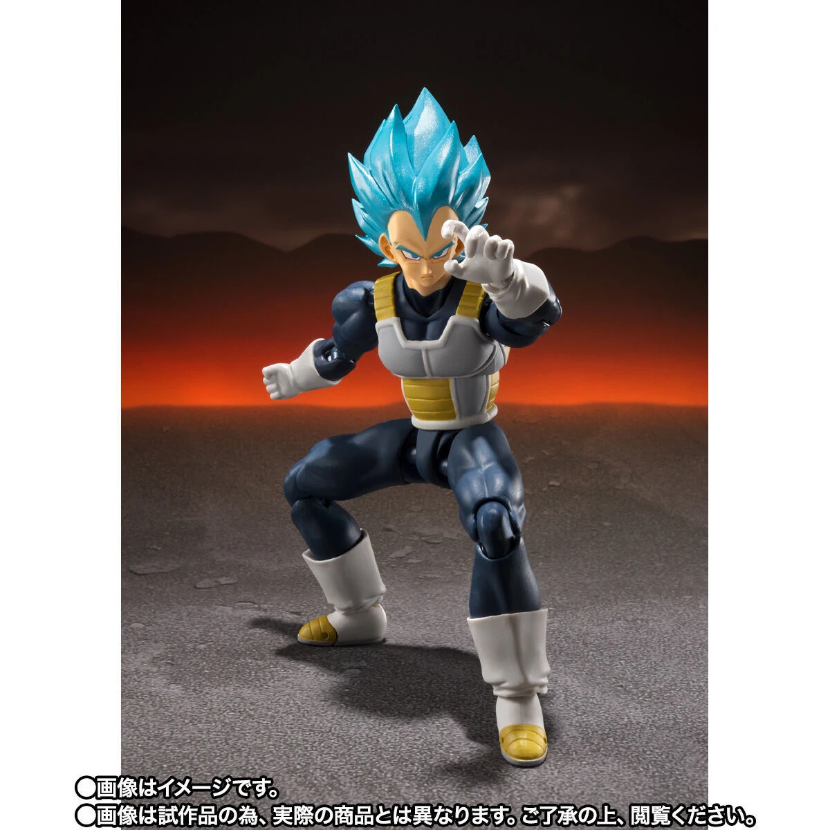 Original bandai shfiguarts anime dragon ball super 15th aniversário super saiyan deus vegeta figura de ação modelo genuíno