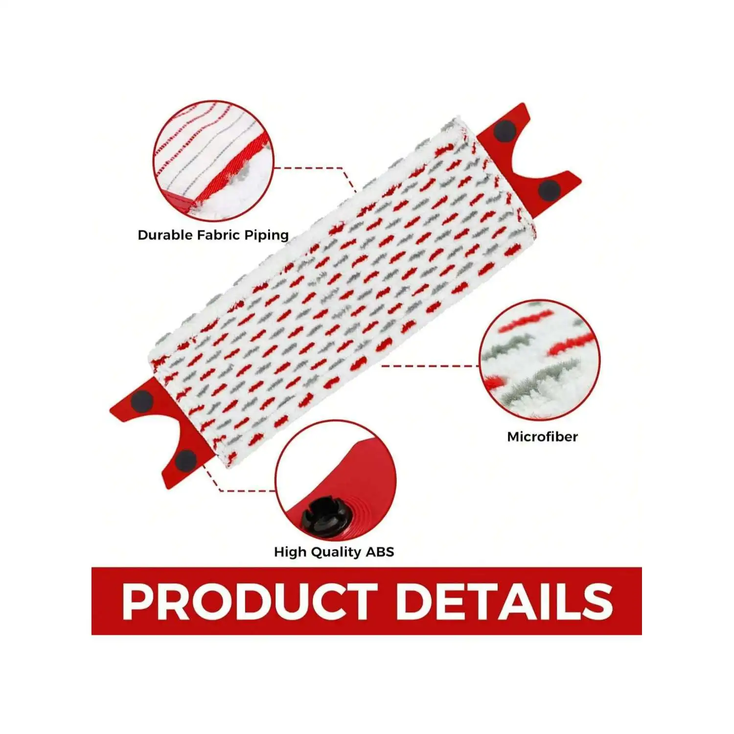 Microfibre Pads Refill Mop for Vileda 1-2 Spray, for Vileda Ultramax/UltraMax Plus/Easy Wring UltraMax Mop, Mop Head Replacement