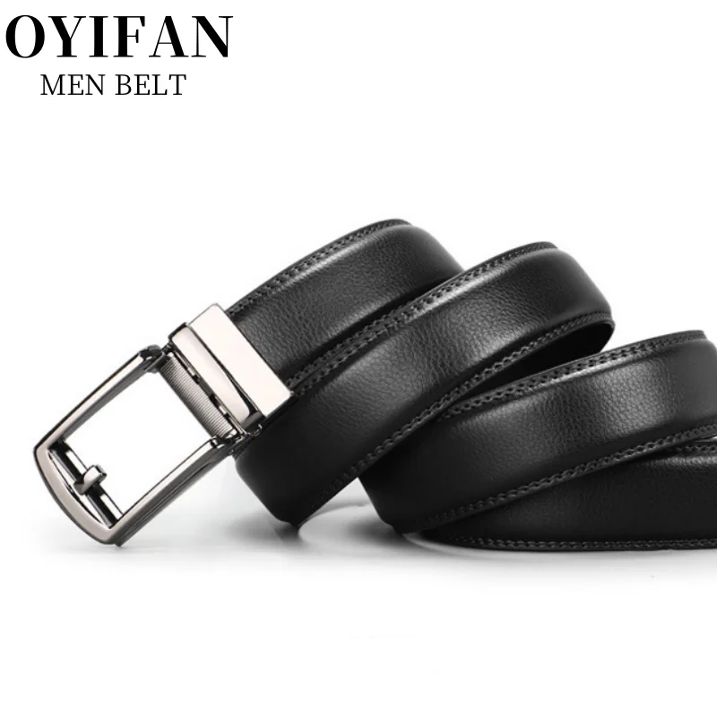

Oyifan мужской дизайнерский ремень деловой повседневный ремень мужской сплав с автоматической пряжкой регулируемый ремень лучший подходящий джинсы мужские