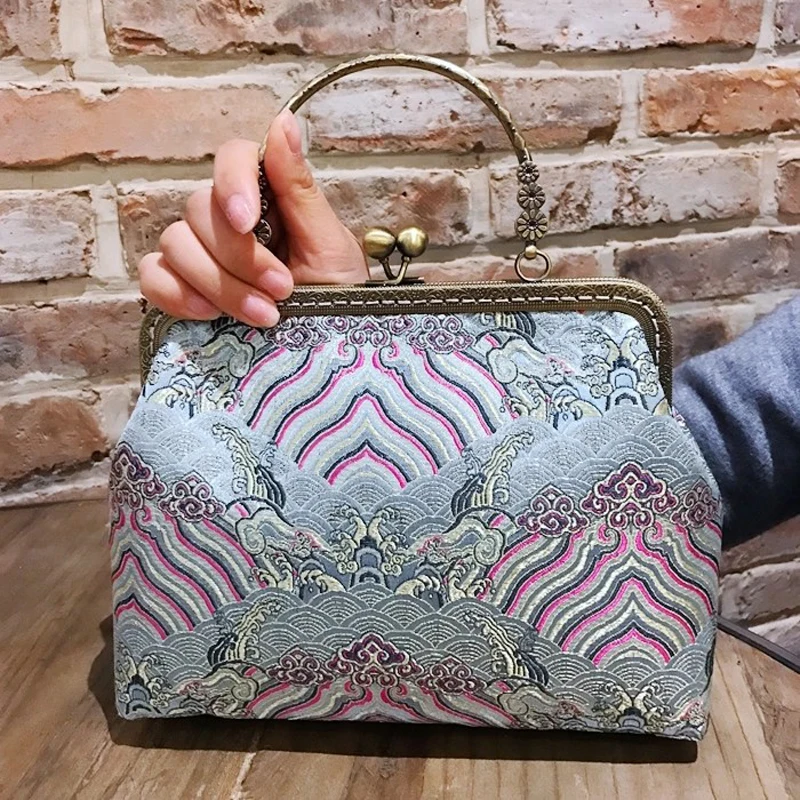 

Original Handmade Bag Chain Strap Mother Gift Well Bags Classic Vintage Women Tote Women's Handbags Hand Fringe Bag