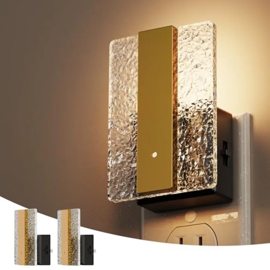

Night Lights Plug Into Wall, Night Light with Dusk-to-Dawn Sensor, Dimmable Decorative LED Nightlights, 0-100LM Adjustable Brig