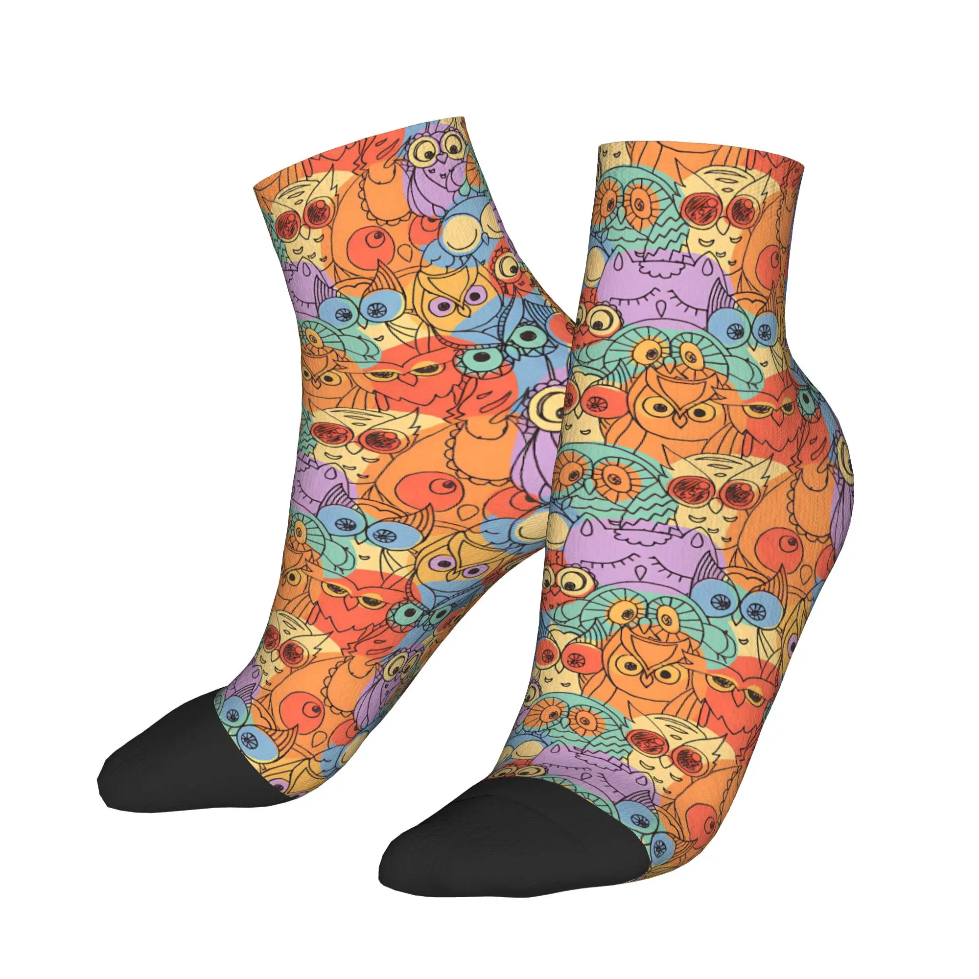 

Couple Casual Socks Vibrant Owl Anti-Slip Quality Sock Autumn Fashion Pattern Climbing Socks